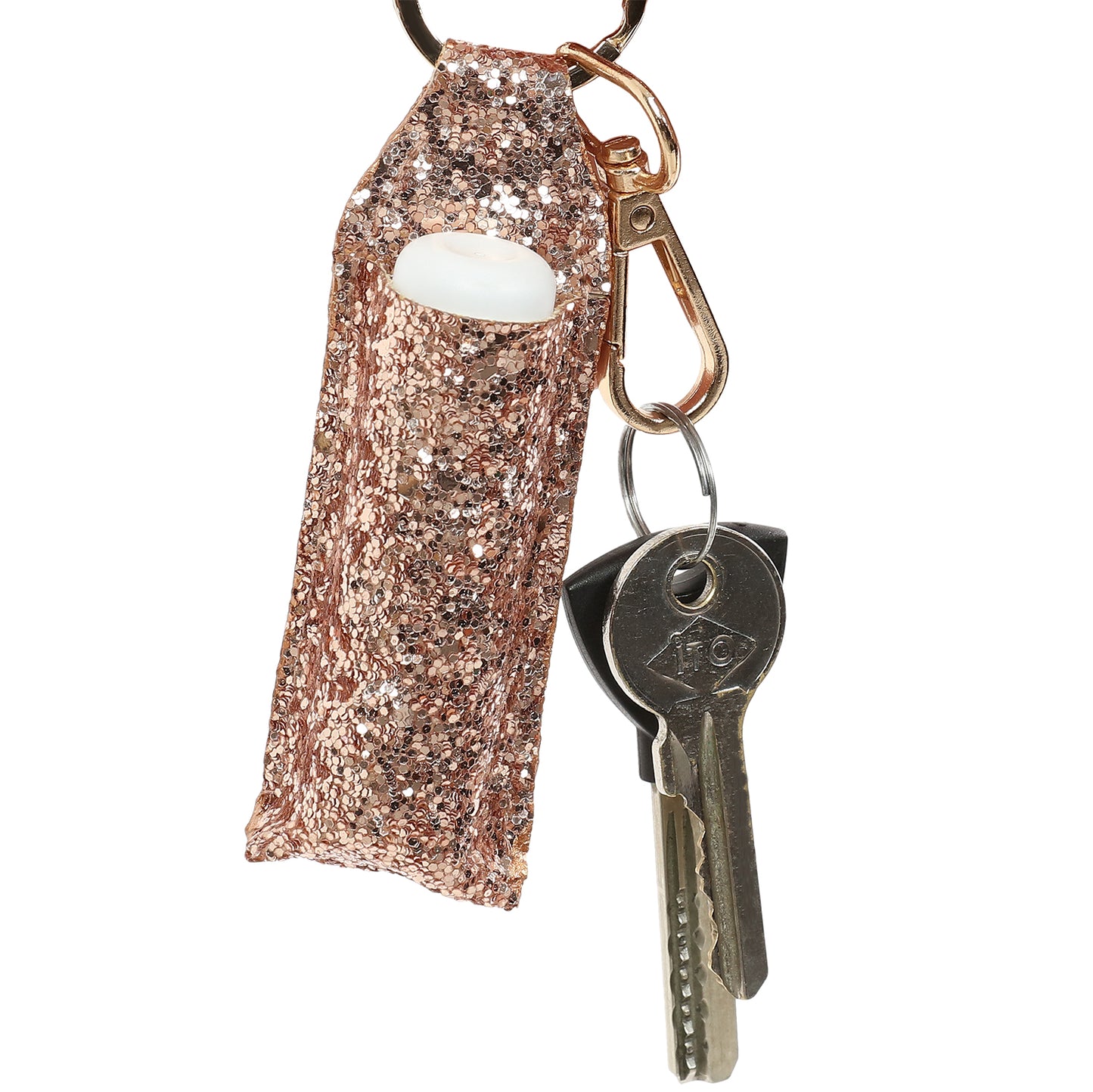 Chapstick Holder, Rose Gold Glitter, Lighter Case, Attach CP11 Clipper Lighters, Sparkling Keychains, Lighter Pouch